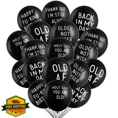 Easy Joy 18 Piece Funny Abusive Old Age Birthday Party Balloons – 12″/18 Pack…
