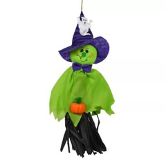 3 x Scary Halloween Ghost Windsock Hanging Scarecrow Witches Pendant Straw