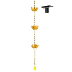 Sophisticated garden Rain Chain For Landscape Improvement And Water stream From
