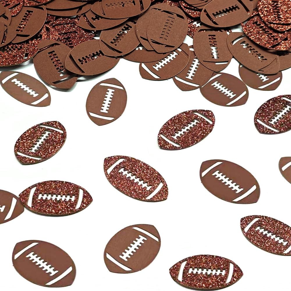 240 PCS Football Confetti Theme Glitter Table Scatter Sport Game Day Decor