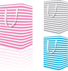 3 Pack Large Laundry Basket ，75L Waterproof,Collapsible Laundry Hamper