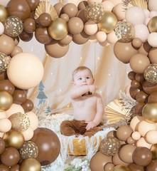 150PCS Brown Balloons Garland Arch Kit, Different Size Brown Nude Boho Blush …