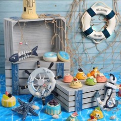Nautical Pirate Party Decorations – Wood Crates, Fishing Net, Ship Wheel & More!