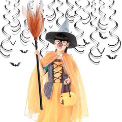 3 Pcs Halloween Witch Broom Plastic Witch Broomstick Kids Cosplay Props