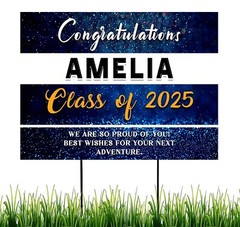Personalized Class of 2025 Graduation Yard Sign, Graduation Outdoor Yard Sign