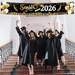 Xtralarge 2026 Graduation Decorations Yard Banner – 120×20 Inch | Senior 2026 C.