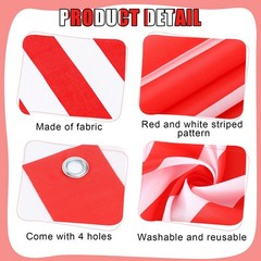 4 Pcs 27.6»x 59» Circus Awning Decorations Striped Carnival Tent Awning Wal…