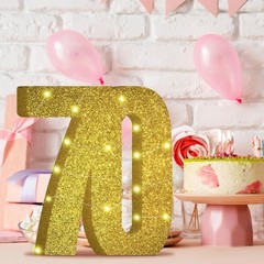 70th Birthday Decorations for Men and Women,Gold 70th Anniversary Decorations