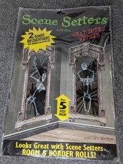 NEW Amscan Scene Setters Add Ons What Lurks Within Skeletons 2 Panels 33.5″x65″