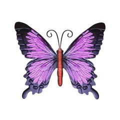 Home Wall Hanging Metal Wall Decor Garden Home Decor Large Metal Purple