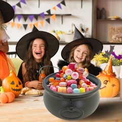 Oversized Witches Candy Kettle 12″ Halloween Party Large Cauldron for Treats
