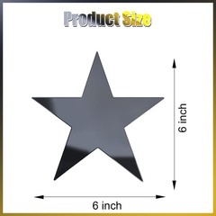 Stars Cutouts 6 Inch Double Printed Paper Star Cardboard Decor Mixed 60 PCS
