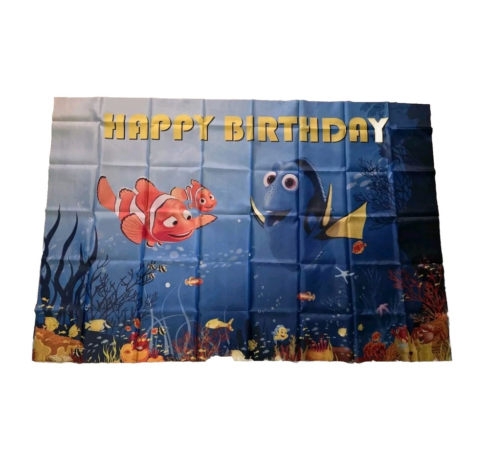 Nemo-Under The Sea-Happy Birthday Banner 3×5