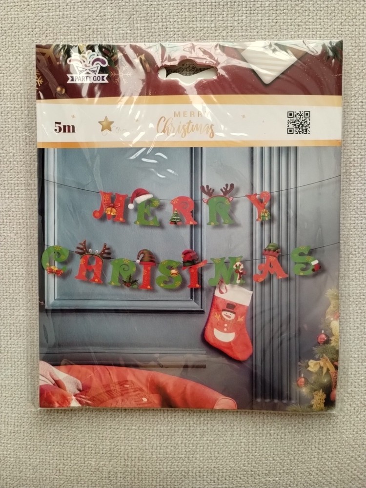 Merry Christmas Party Decorations Banner