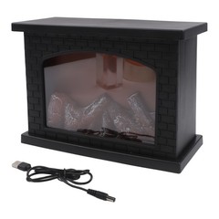 Compact LED Fireplace Lamp with for real Flame Effect for Living Room Decor