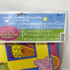 Peppa Pig Letter Banner Kit Party Decoration over 10ft long Birthday