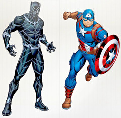 Marvel Avengers Superhero Boys Birthday Party Setters Decoration Captain America