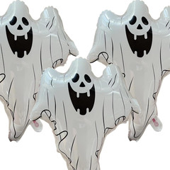 3pc Halloween Ghost Balloons Large Scary Party Decorations Theme