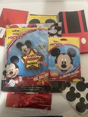 Mickey Mouse Party Decorations 14 Pcs Bags Stickers Balloons 3+