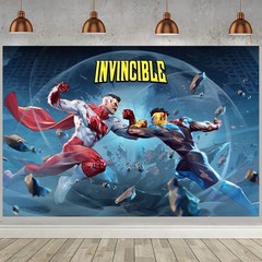 Invincible Party Supplies Banner Backdrop Vinyl Birthday Decoration