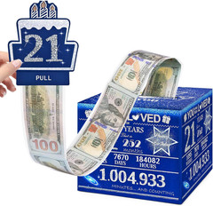 21St Birthday Money Box for Her Him, 21 Years Old Birthday Decorations, Fun P…