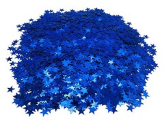 250g Blue Glitter Star Confetti 20mm Metallic Foil Table Scatter Party Decor