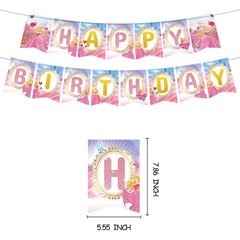 Sleeping Beauty Birthday Party Decor Supplies Balloons Banner Cake Toppers kids