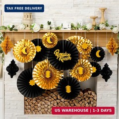 Epakh 29 Pcs Eid al Adha Decorations for Home Eid al Adha Hanging Paper Lantern