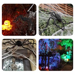 4ft Large Halloween Spider Haunted House Prop Indoor Outdoor Party Garden Decor