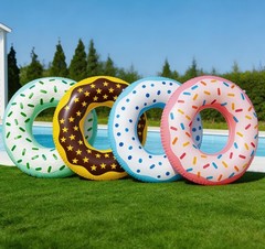 4PCS Inflatable Pool Floats 35″ Swimming Rings Large Inner Tube Swimming Pool…