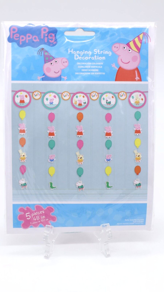 Peppa Pig Party Hanging String Decoration