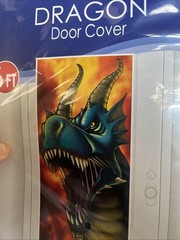 Dragon Plastic Door Cover 30″ x 60″ Medieval Halloween Party Wall Decoration