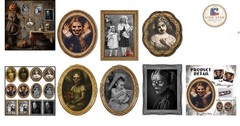 Haunted House 3D Portraits – Wall Decor with Changing Faces for Halloween Fun