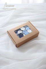 500pcs Rose Petals Dusty Blue Navy Faux Silk Flower Petals for Wedding Flower…