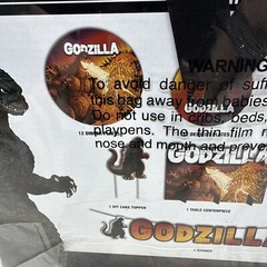 New & SEALED GODZILLA PARTY KIT 63 PC BANNER CUPS PLATES STRAWS NAPKINS Rare!