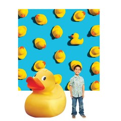 Yellow Rubber Duck Backdrop Kit – 52″ – 72″, 2 Piece