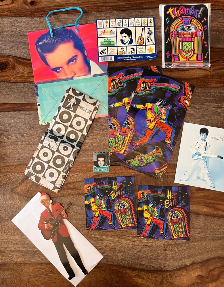 Rock and Roll Party items Elvis Presley theme, 11 items