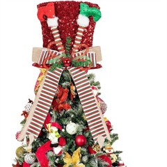 Collapsible Christmas Tree Top Hat with Secure Fixing for Festive Decor