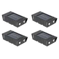 4 Pack For Outdoor Solar Wall Lights Waterproof LED Lanterns for Garden Use