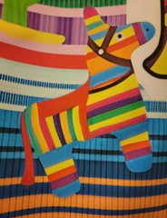 Fiesta 5 FT x 7 FT Vinyl Backdrop Multicolor Photo Booth Background Hanging