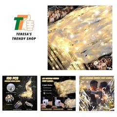 100PCS Light up Wands for wedding, Wedding Wands Streamers with 3 Colorful Fl…
