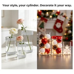 8 PCS Centerpieces Decoration for Wedding Table, 3MM Thick Acrylic Round Mirr…