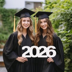 Large 2026 Sign Gradutaion Decorations 2026 Senior Photo Booth Props Grad…