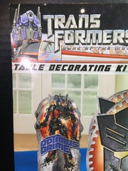 Transformers 3 Table Centerpieces + 20 Confetti Pieces Party Decor New 2011