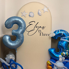 Name is Age Personalised Stickers For Sail Board | Birthday Signs Vinyl Decal