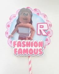 Personalized Roblox Girl Cake Topper