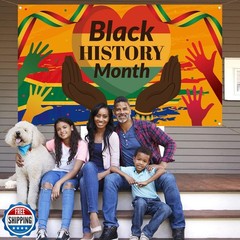 Black History Month Backdrop African American Black History Month Wall Poster…