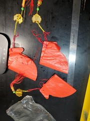 3 Chinese Red Lanterns Decors for New Year, Spring Festival, Wedding