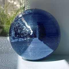 24″ Disco Ball Large Mirror Ball Dancing DJ Events Wedding Club Event Blue