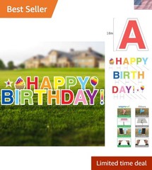 Eye-Catching Happy Birthday Yard Decoration – Perfect for Outdoor Parties